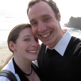 Jake and Sarah, smiling on
						  the cliffs of Mendocino County